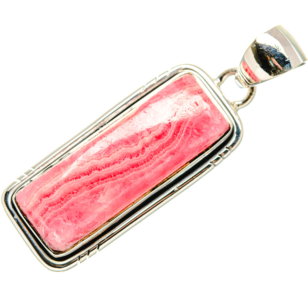 Rhodochrosite Pendant 1 3/4" (925 Sterling Silver) PD36314