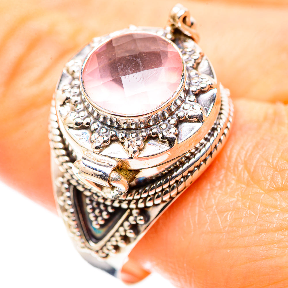 Poison Rose Quartz 925 Sterling Silver Ring Size 11.75 (925 Sterling Silver) RING137493