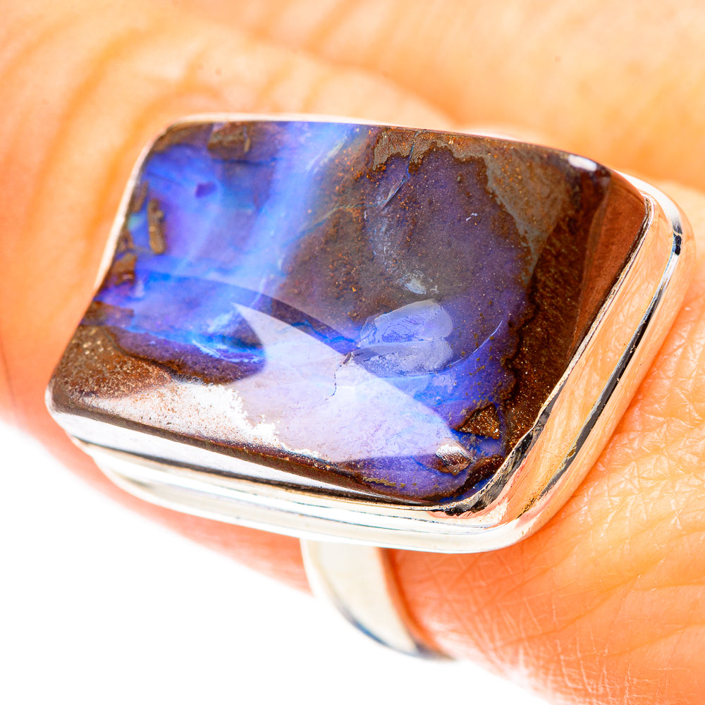 Boulder Opal 925 Sterling Silver Ring Size 8.25 (925 Sterling Silver) RING137236
