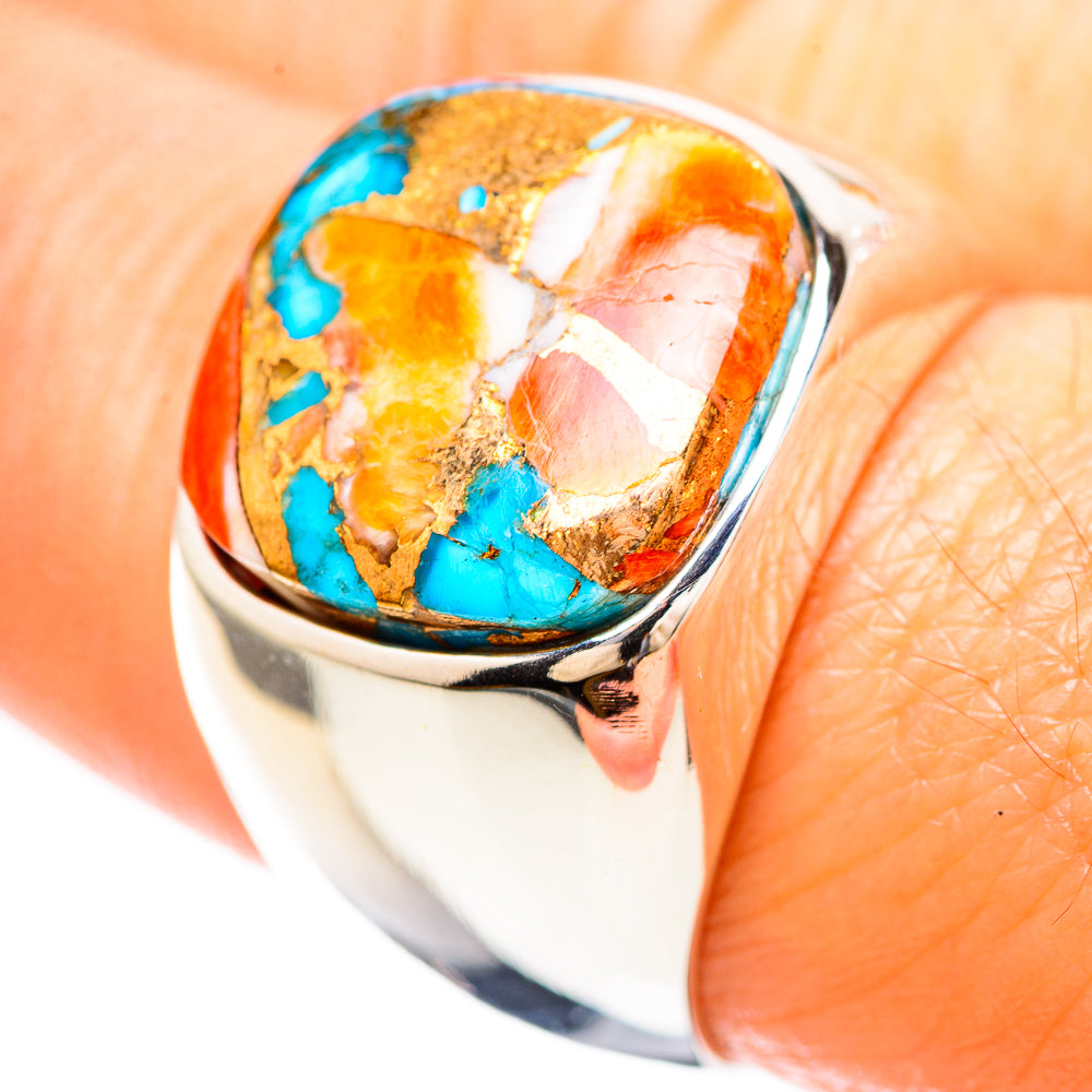 Spiny Oyster Turquoise Ring Size 8 (925 Sterling Silver) RING136456