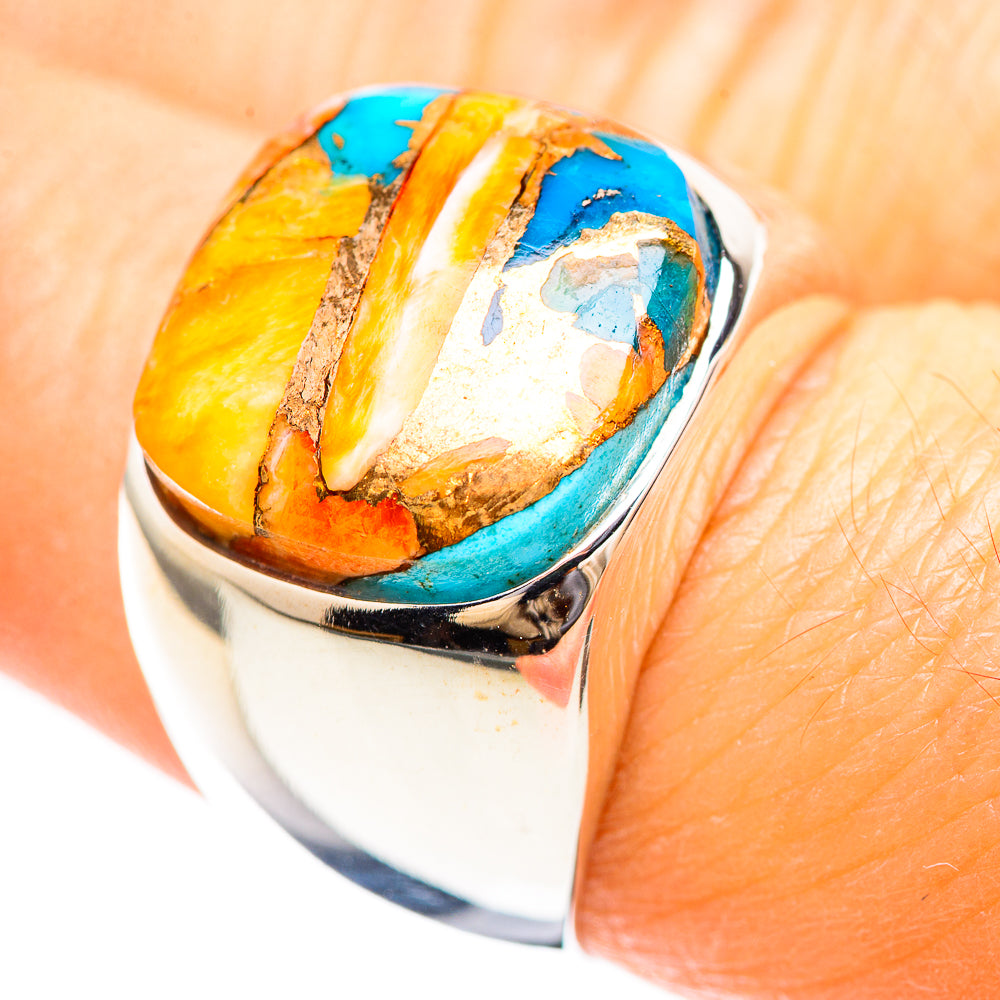 Spiny Oyster Turquoise Ring Size 7 (925 Sterling Silver) RING136375