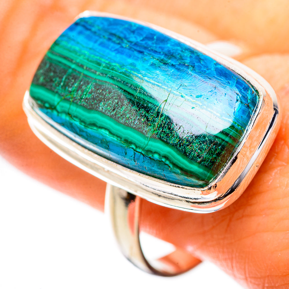 Malachite In Chrysocolla Ring Size 11 (925 Sterling Silver) RING135519