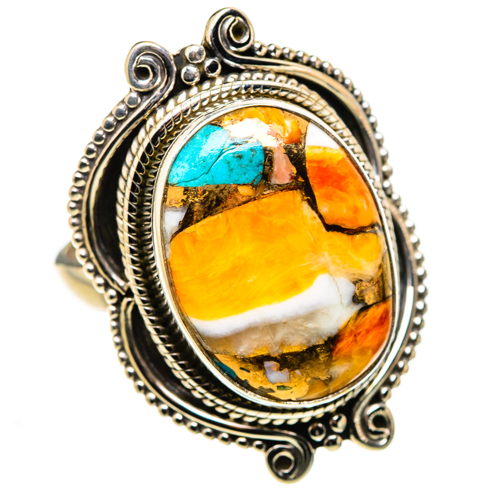 Spiny Oyster Turquoise Ring Size 9 (925 Sterling Silver) RING134871
