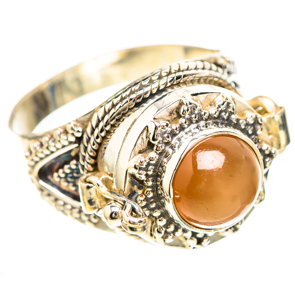 Poison Peach Moonstone 925 Sterling Silver Ring Size 10 (925 Sterling Silver) RING137248