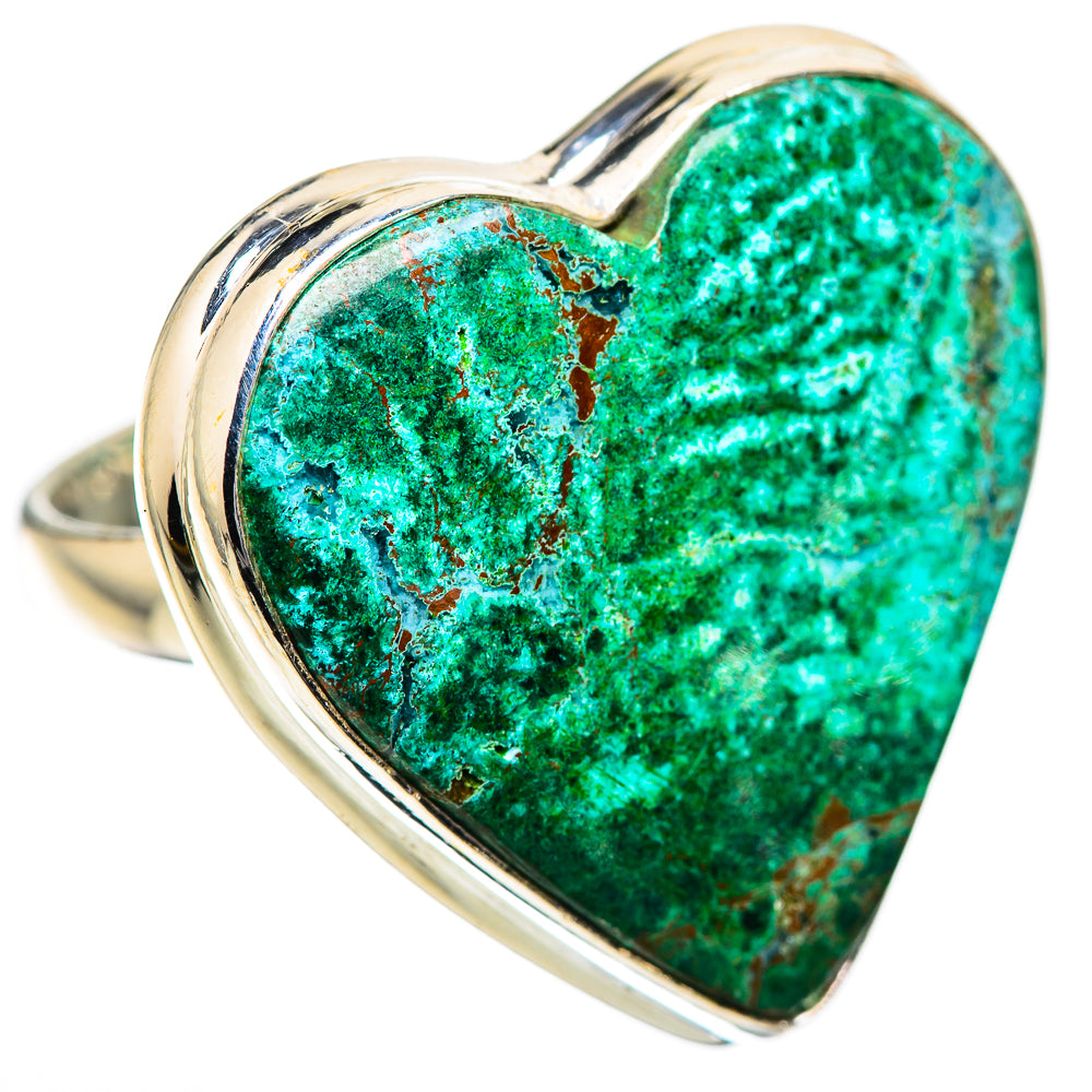 Large Chrysocolla Ring Size 8 (925 Sterling Silver) RING135904