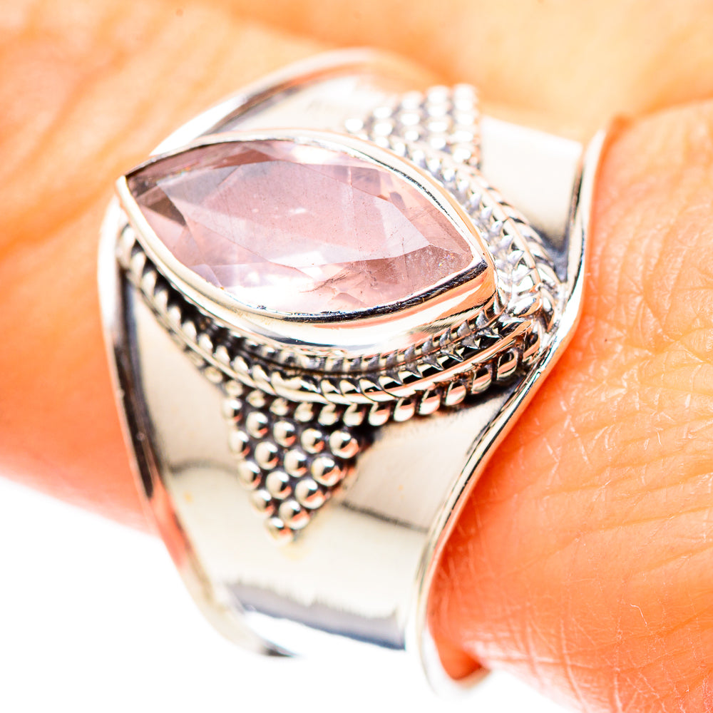 Rose Quartz 925 Sterling Silver Ring Size 10.25 (925 Sterling Silver) RING137460