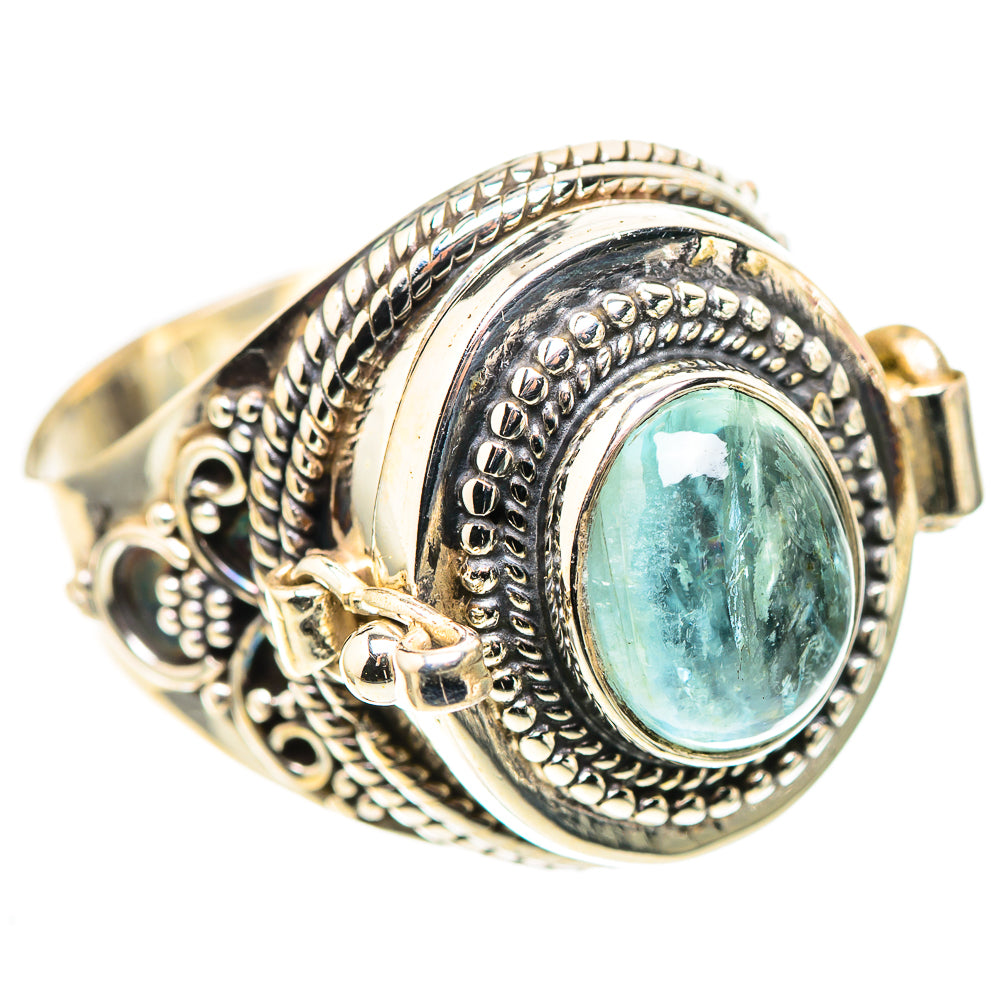 Poison Natural Aquamarine Ring Size 9.75 (925 Sterling Silver) RING136861