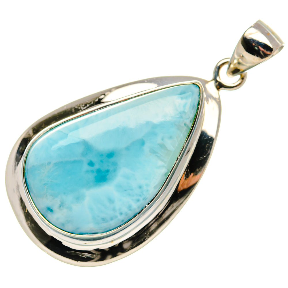 Larimar Pendant 1 5/8" (925 Sterling Silver) PD37572