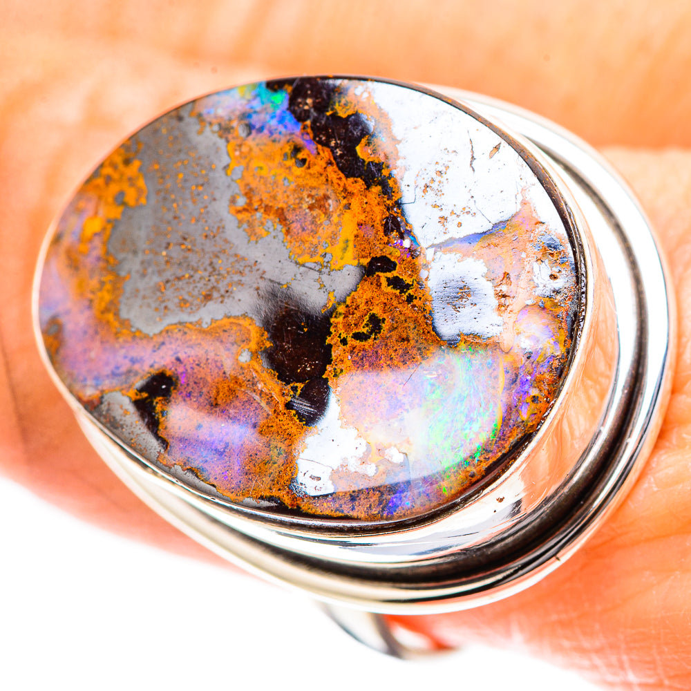Large Boulder Opal 925 Sterling Silver Ring Size 9.25 (925 Sterling Silver) RING137361