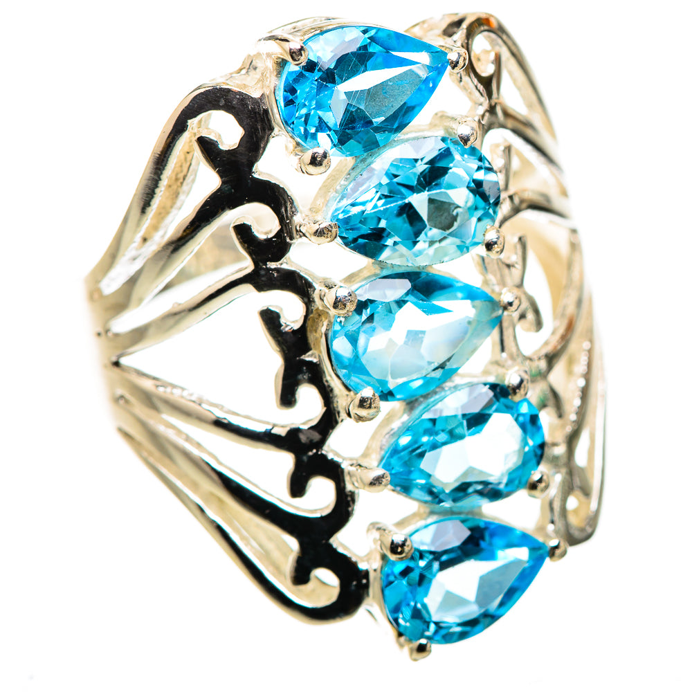 Blue Topaz Ring Size 8 (925 Sterling Silver) RING135657