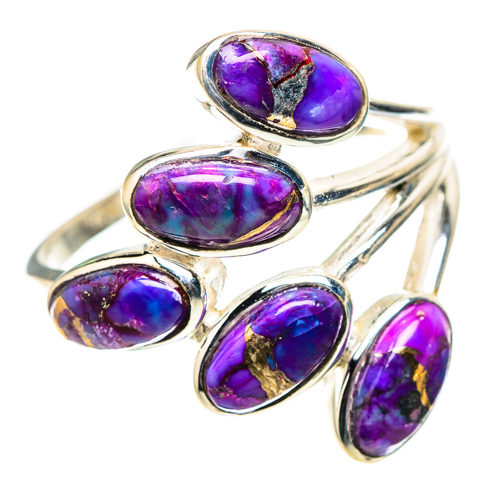 Purple Copper Composite Turquoise 925 Sterling Silver Ring Size 9.75 (925 Sterling Silver) RING137387