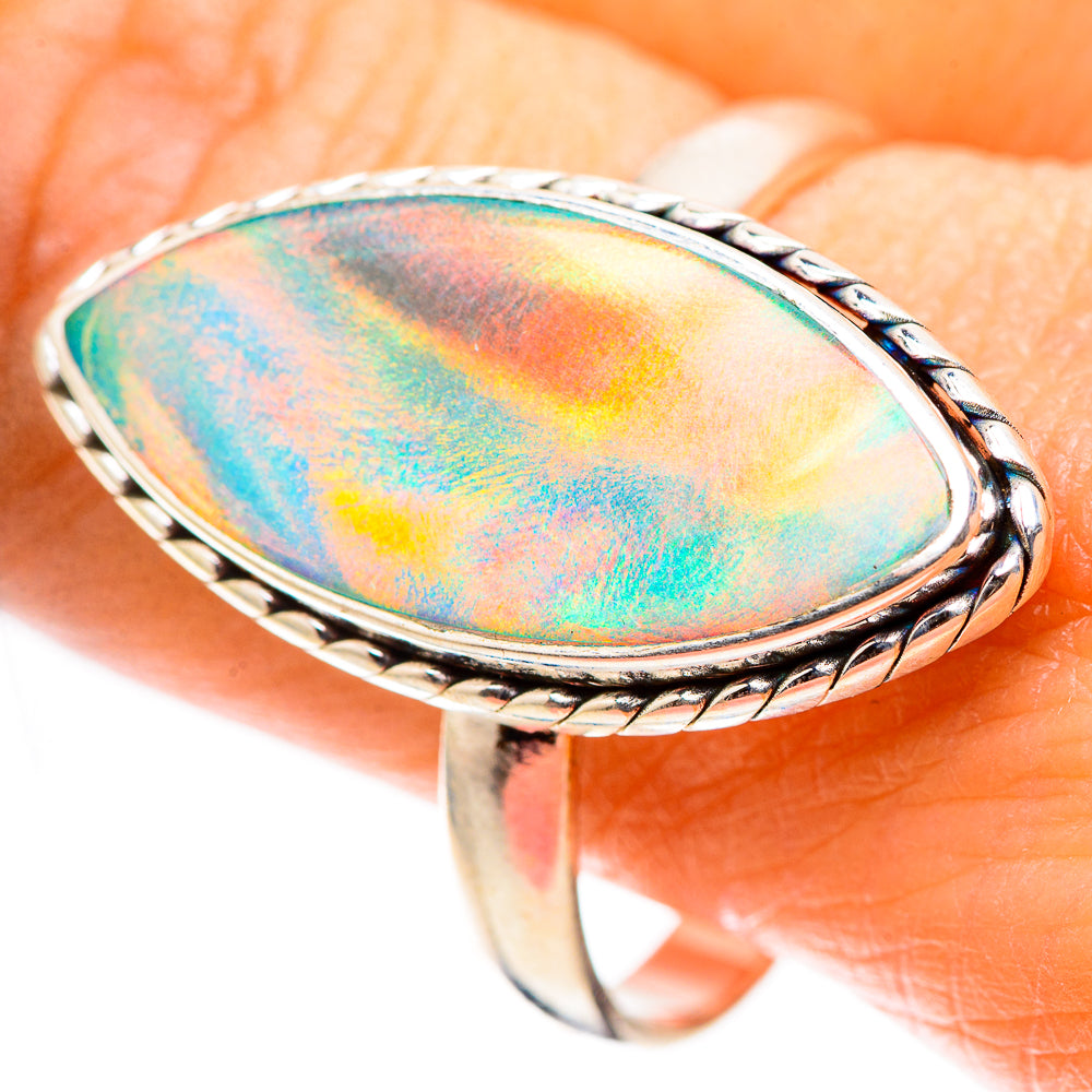 Aura Opal 925 Sterling Silver Ring Size 11.75 (925 Sterling Silver) RING137715