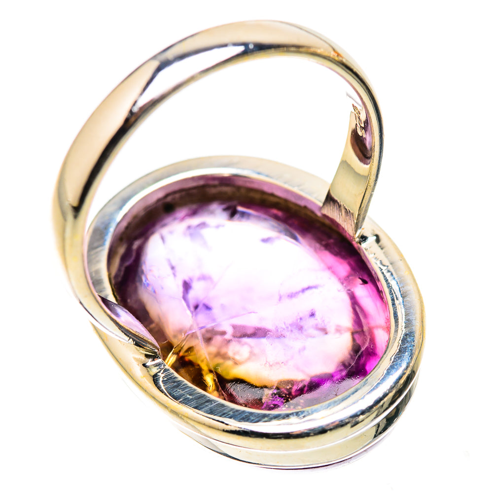 Anasilvercos Large Ametrine Ring Size 9 (925 Sterling Silver)