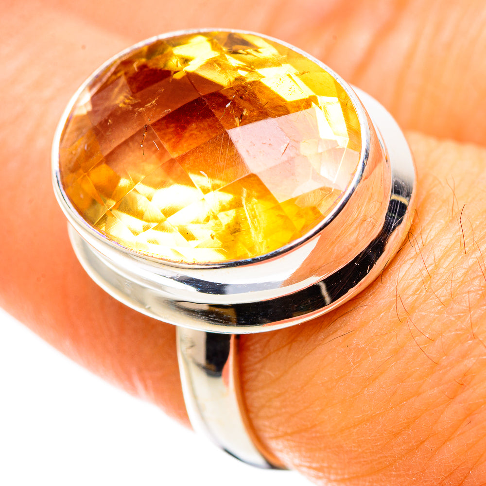 Citrine Ring Size 7.25 (925 Sterling Silver) RING134833