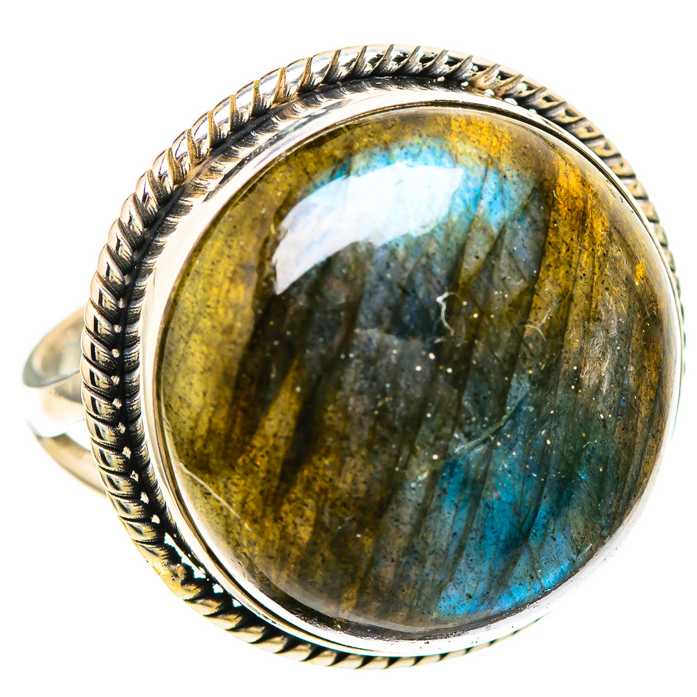 Large Labradorite 925 Sterling Silver Ring Size 9.5 (925 Sterling Silver) RING137366