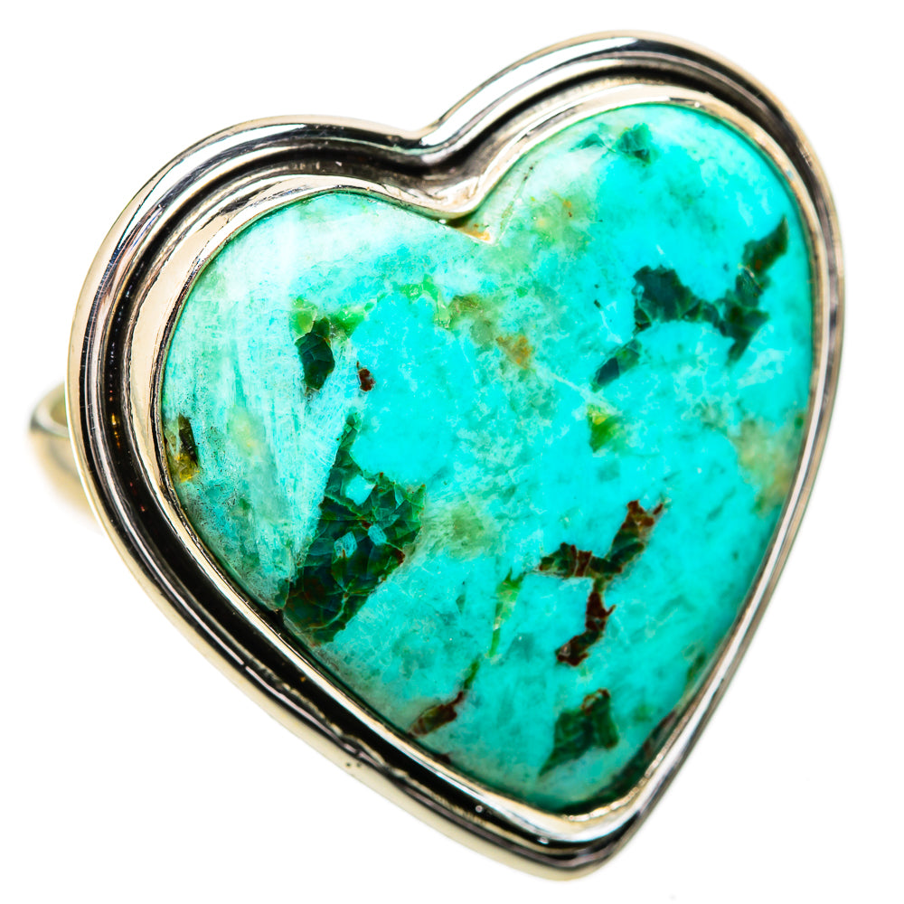 Large Chrysocolla Ring Size 9 (925 Sterling Silver) RING135375