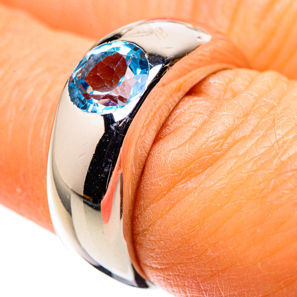 Blue Topaz Ring Size 6.5 (925 Sterling Silver) RING136051