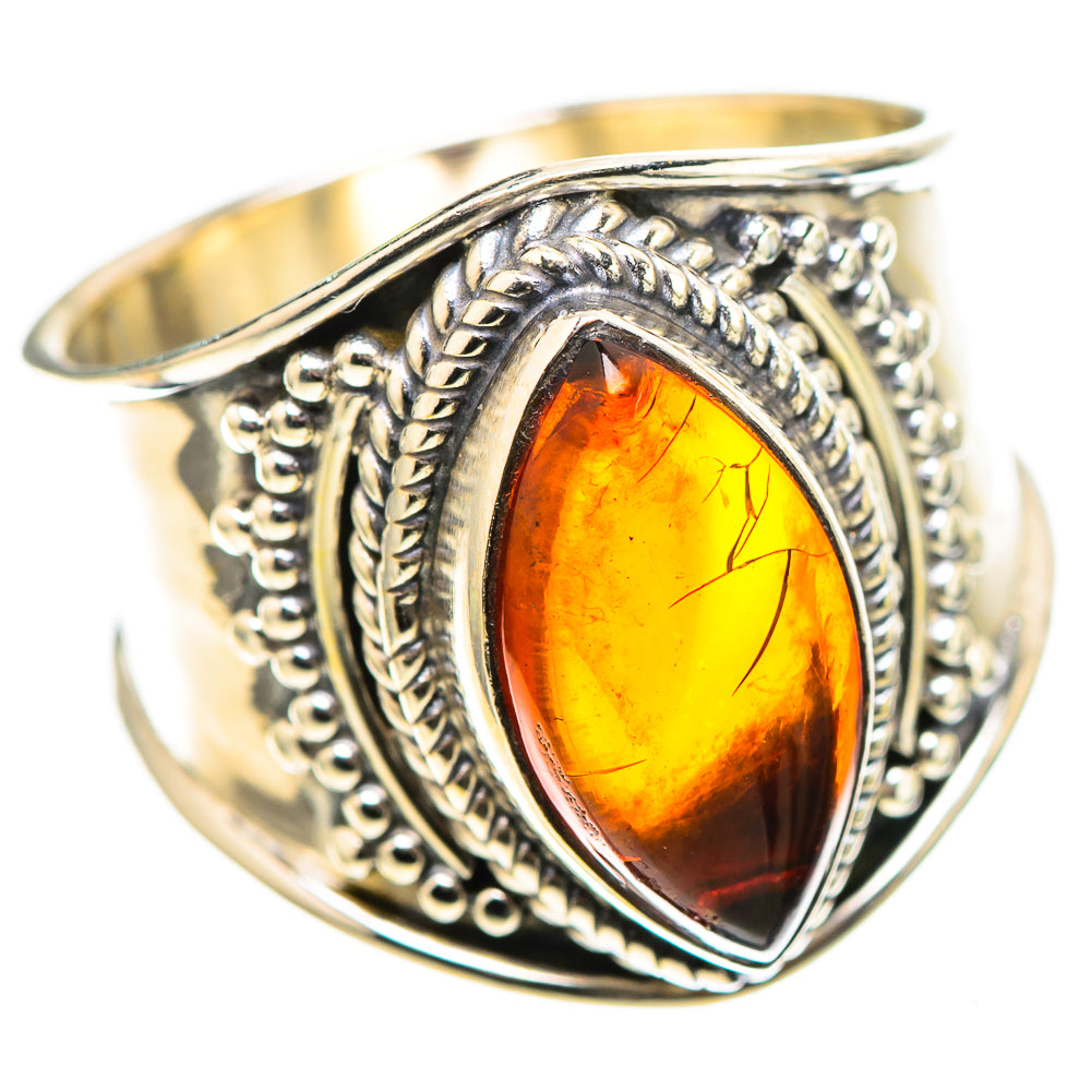 Baltic Amber Ring Size 7.25 (925 Sterling Silver) RING136840