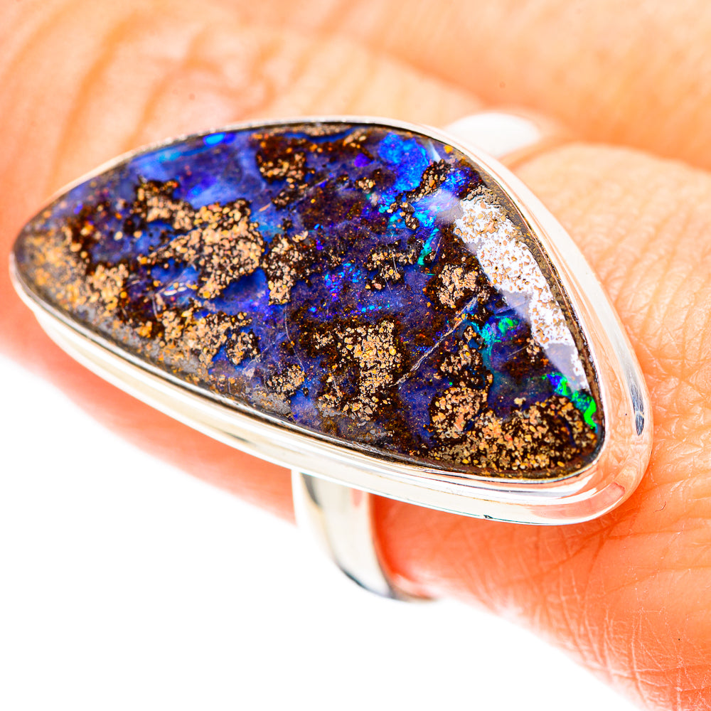 Large Boulder Opal 925 Sterling Silver Ring Size 8.75 (925 Sterling Silver) RING137362