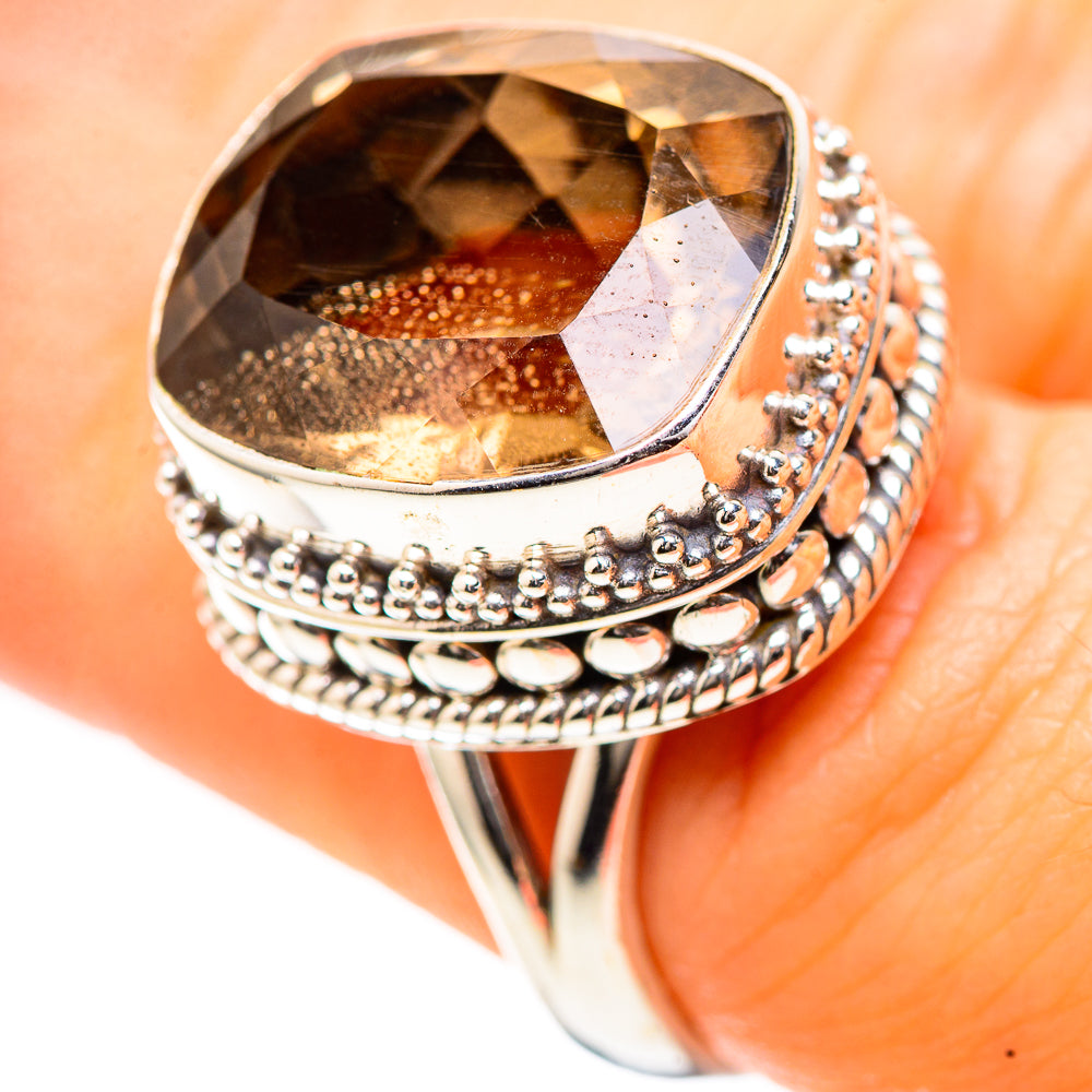 Smoky Quartz Ring Size 7.25 (925 Sterling Silver) RING136598