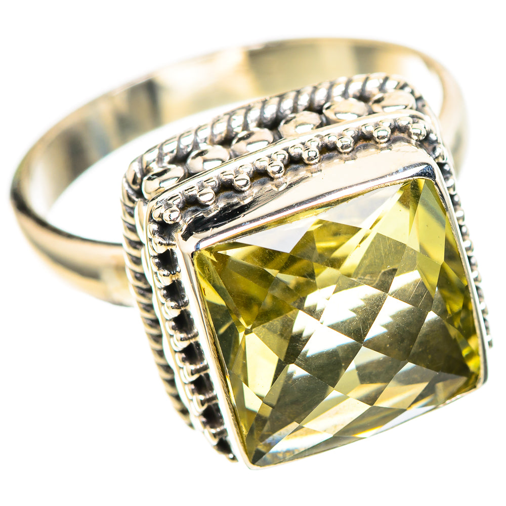 Faceted Citrine Ring Size 10 (925 Sterling Silver) RING136618