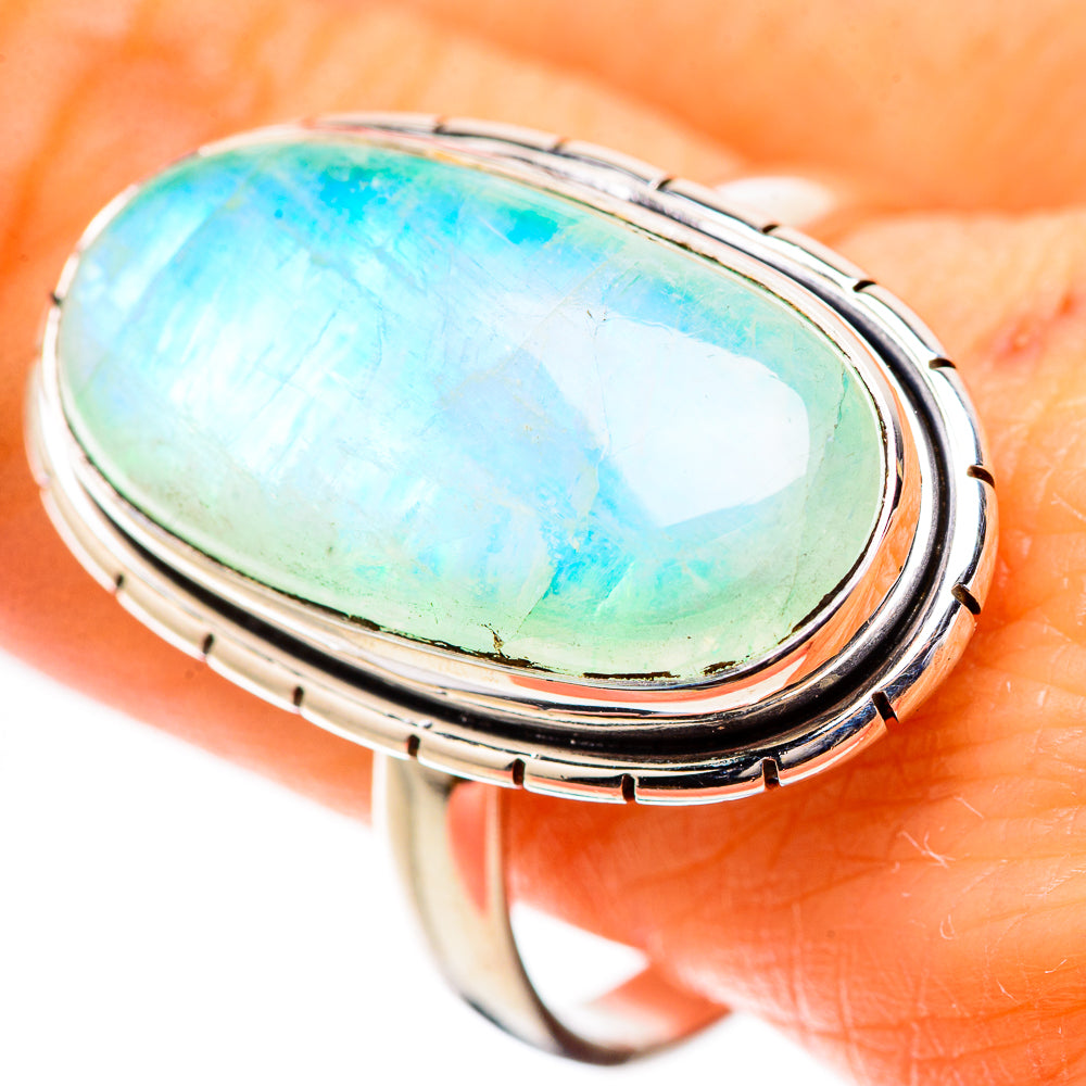 Green Moonstone Ring Size 11 (925 Sterling Silver) RING135327