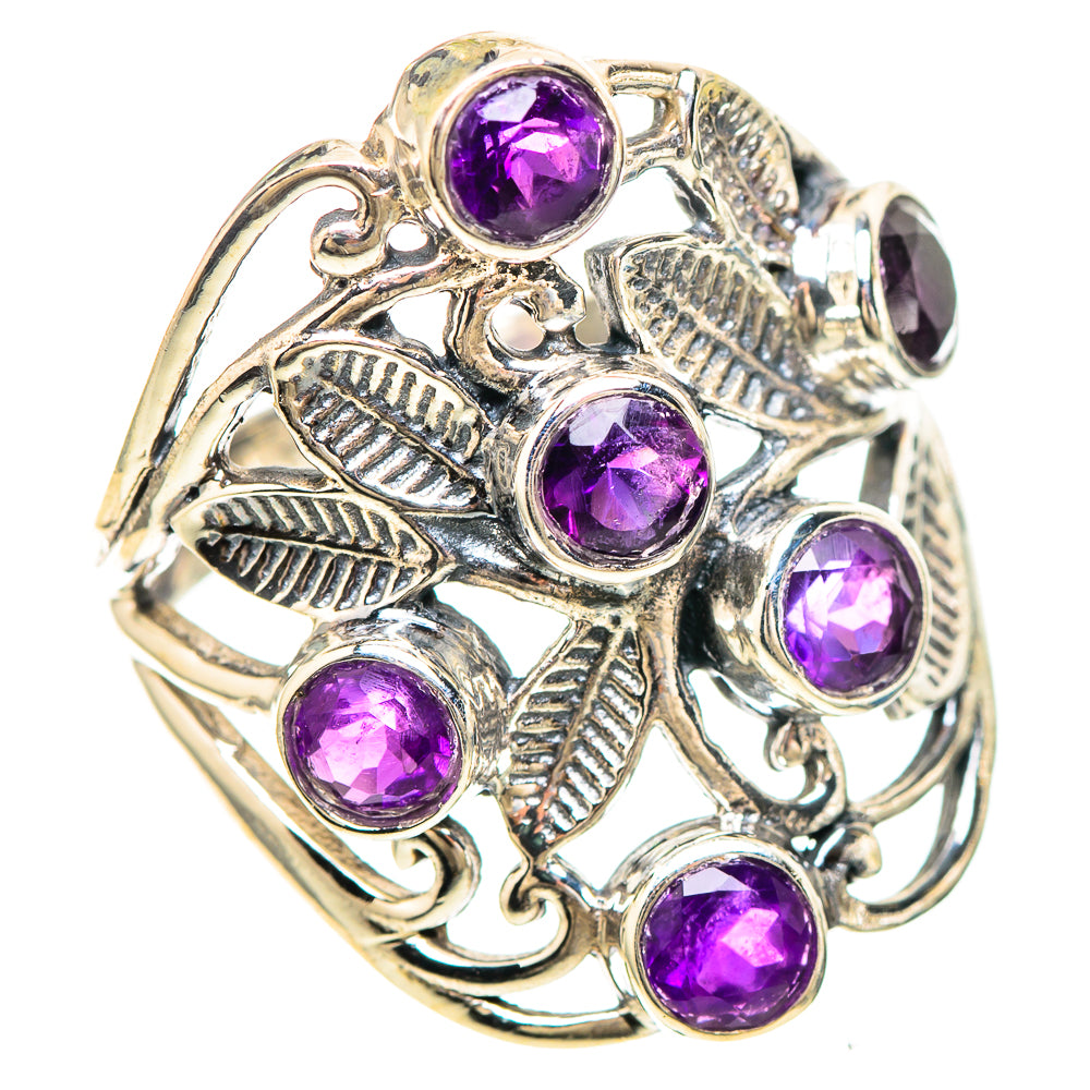 Faceted Amethyst Ring Size 7 (925 Sterling Silver) RING137070