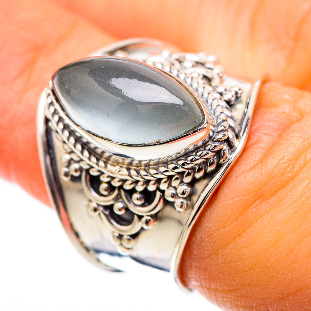 Natural Aquamarine Ring Size 6.75 (925 Sterling Silver) RING135848