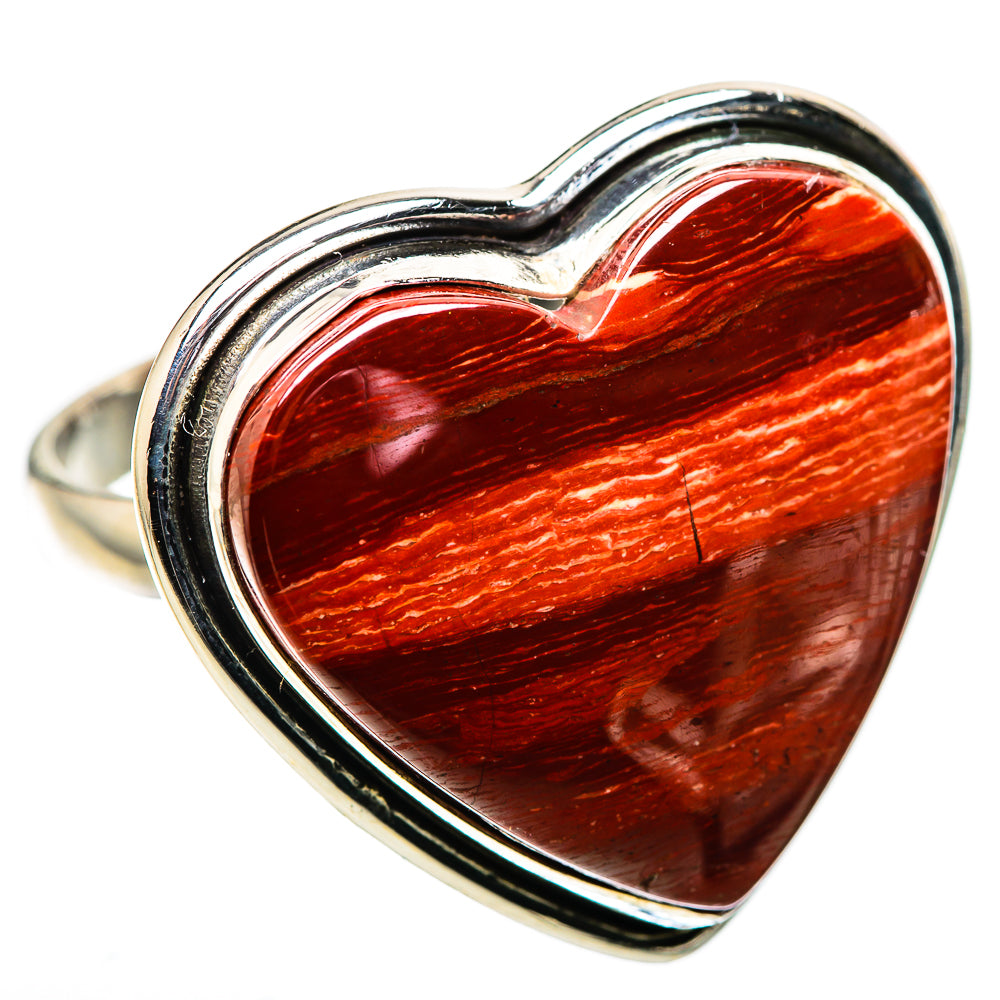 Large Red Jasper Ring Size 12 (925 Sterling Silver) RING136144