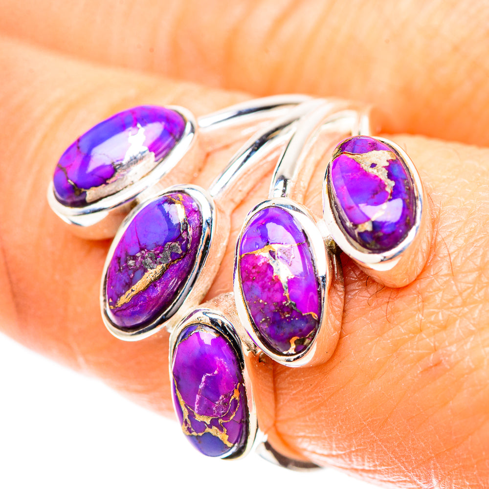 Purple Copper Composite Turquoise 925 Sterling Silver Ring Size 8 (925 Sterling Silver) RING137287