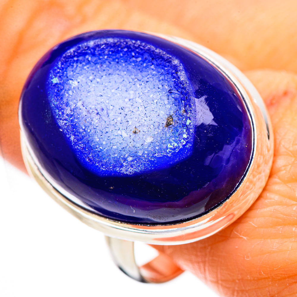 Large Purple Window Druzy Ring Size 11 (925 Sterling Silver) RING135349