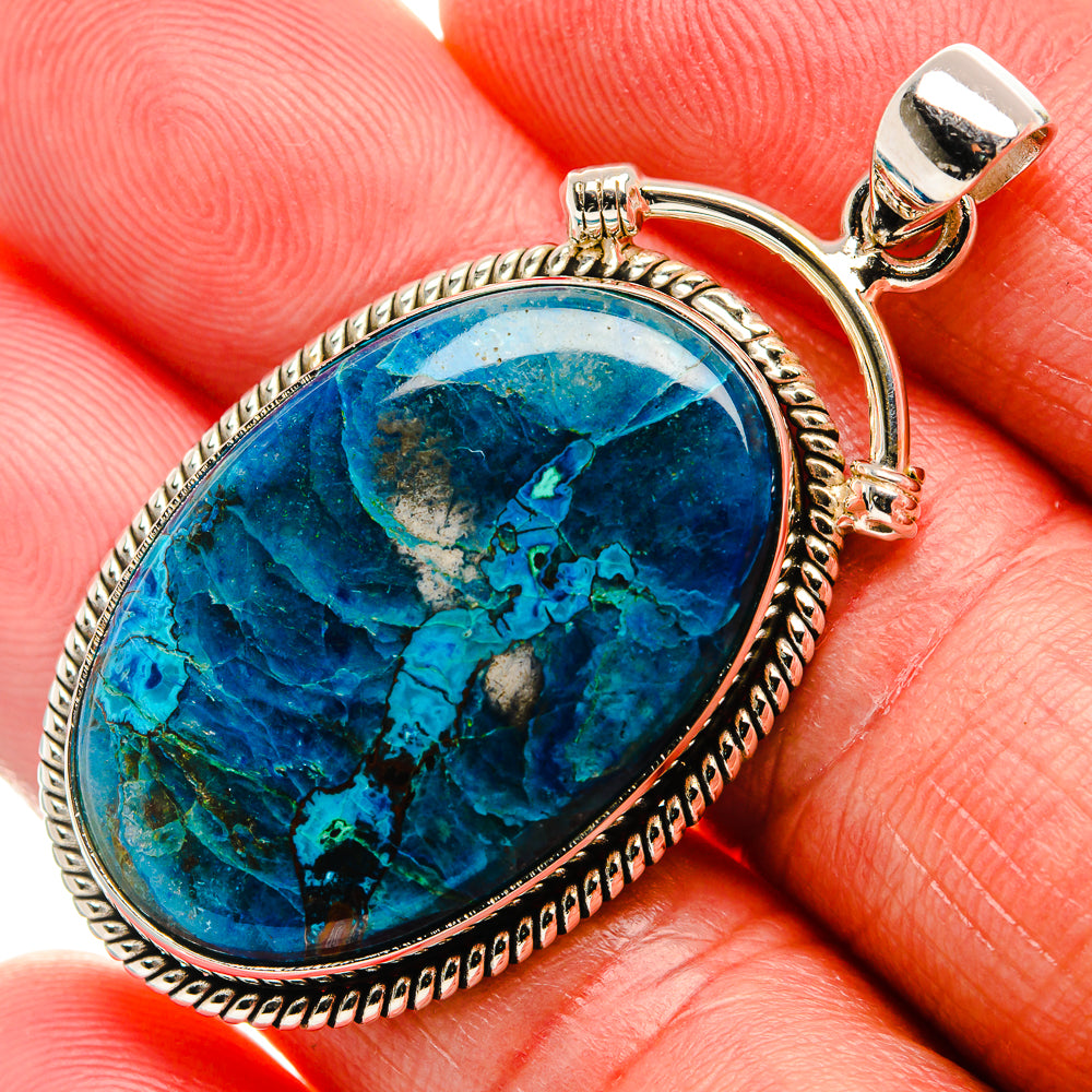 Shattuckite Pendant 2" (925 Sterling Silver) PD37127