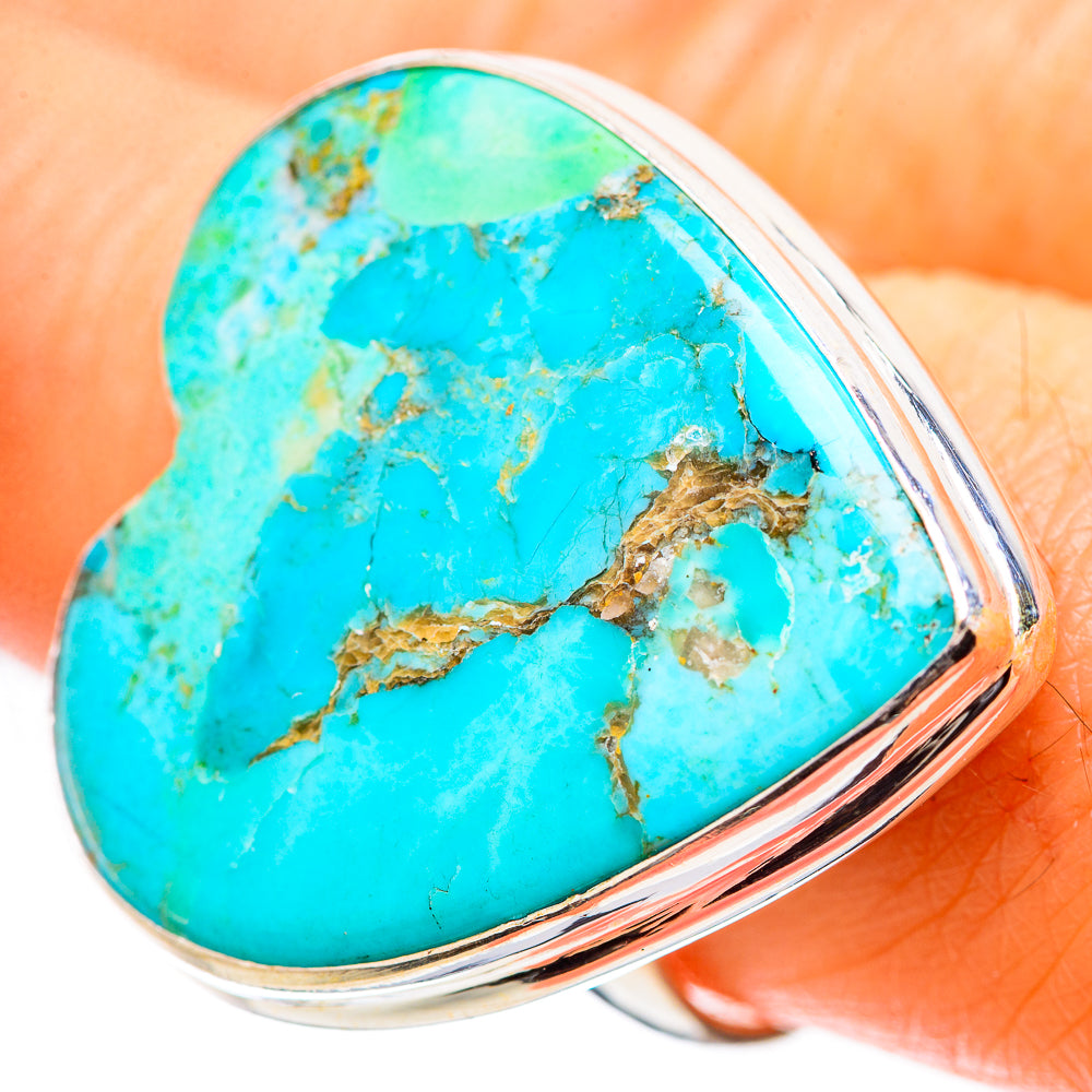 Large Chrysocolla Ring Size 9 (925 Sterling Silver) RING135900
