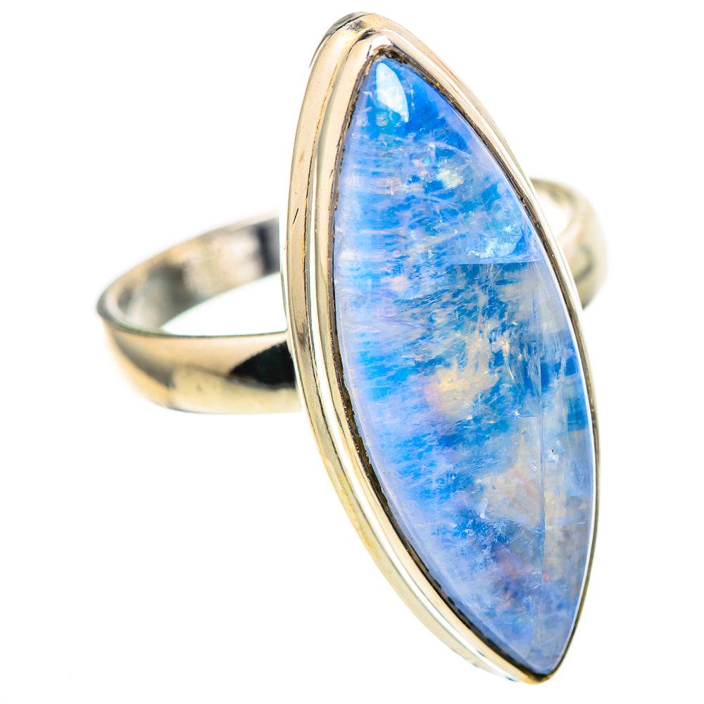 Rainbow Moonstone 925 Sterling Silver Ring Size 8.5 Ana Co R136281