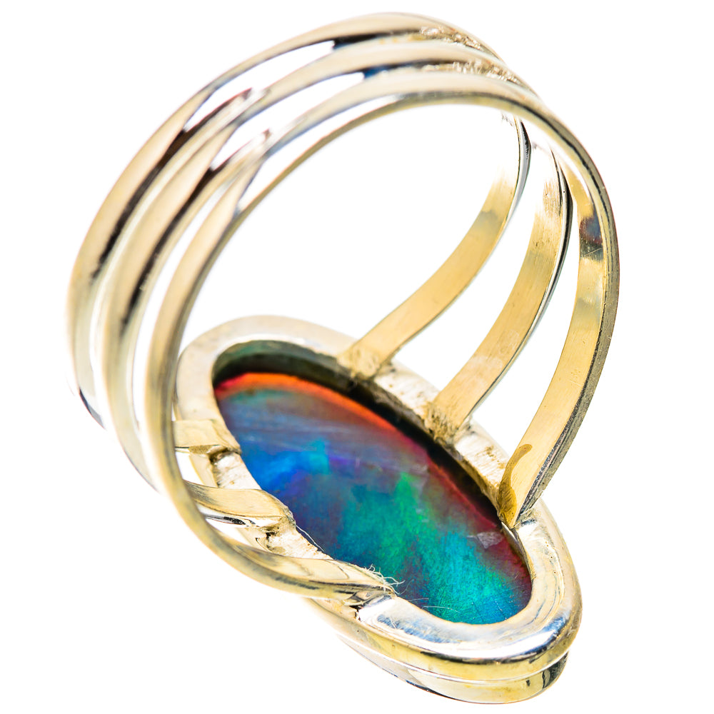 Aura Opal 925 Sterling Silver Ring Size 10 Ana Co R135207