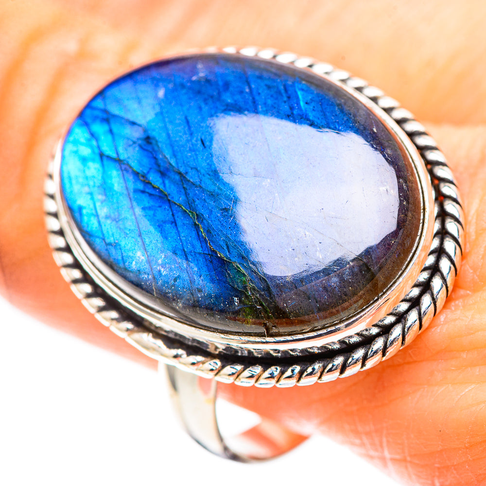 Large Labradorite 925 Sterling Silver Ring Size 11 (925 Sterling Silver) RING137340