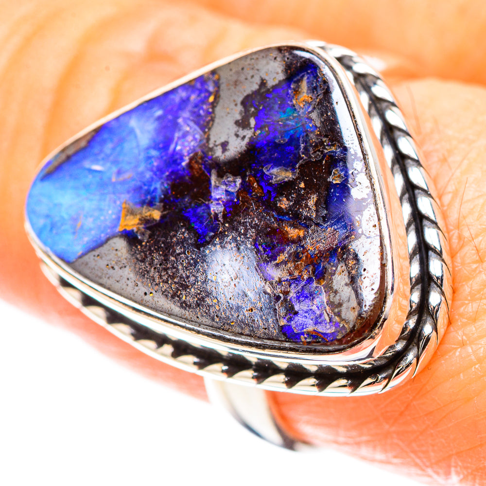 Boulder Opal Ring Size 8 (925 Sterling Silver) RING136613