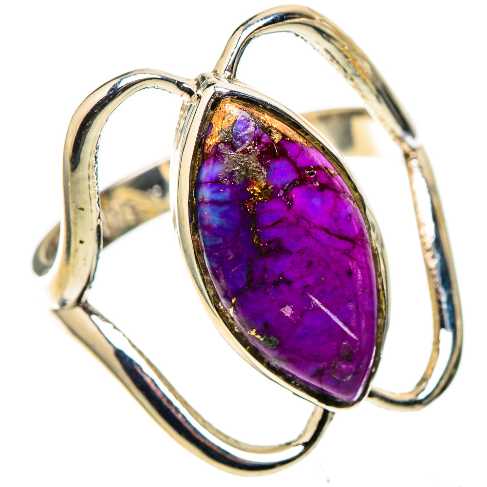 Purple Copper Composite Turquoise 925 Sterling Silver Ring Size 9.5 (925 Sterling Silver) RING137654