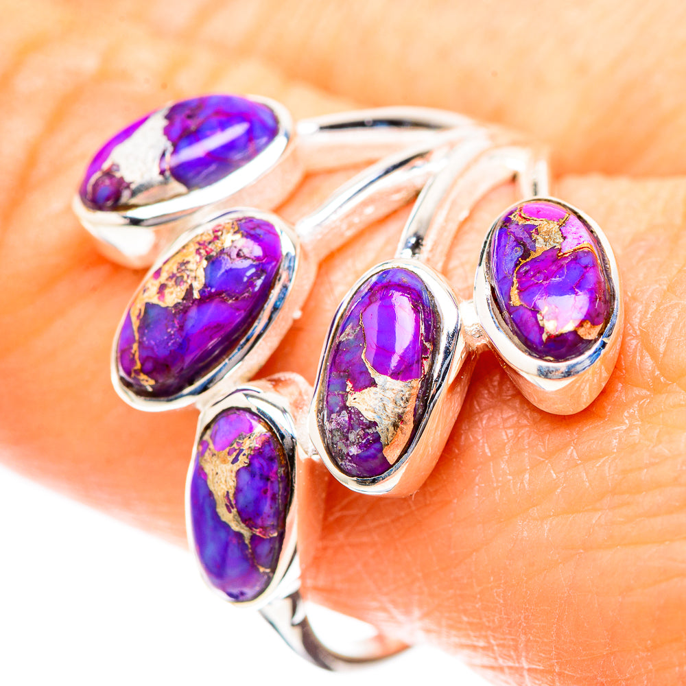 Purple Copper Composite Turquoise 925 Sterling Silver Ring Size 9.75 (925 Sterling Silver) RING137254