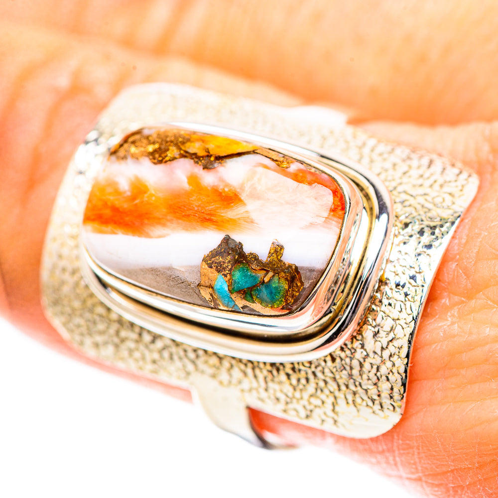 Spiny Oyster Turquoise 925 Sterling Silver Ring Size 9.5 (925 Sterling Silver) RING137191