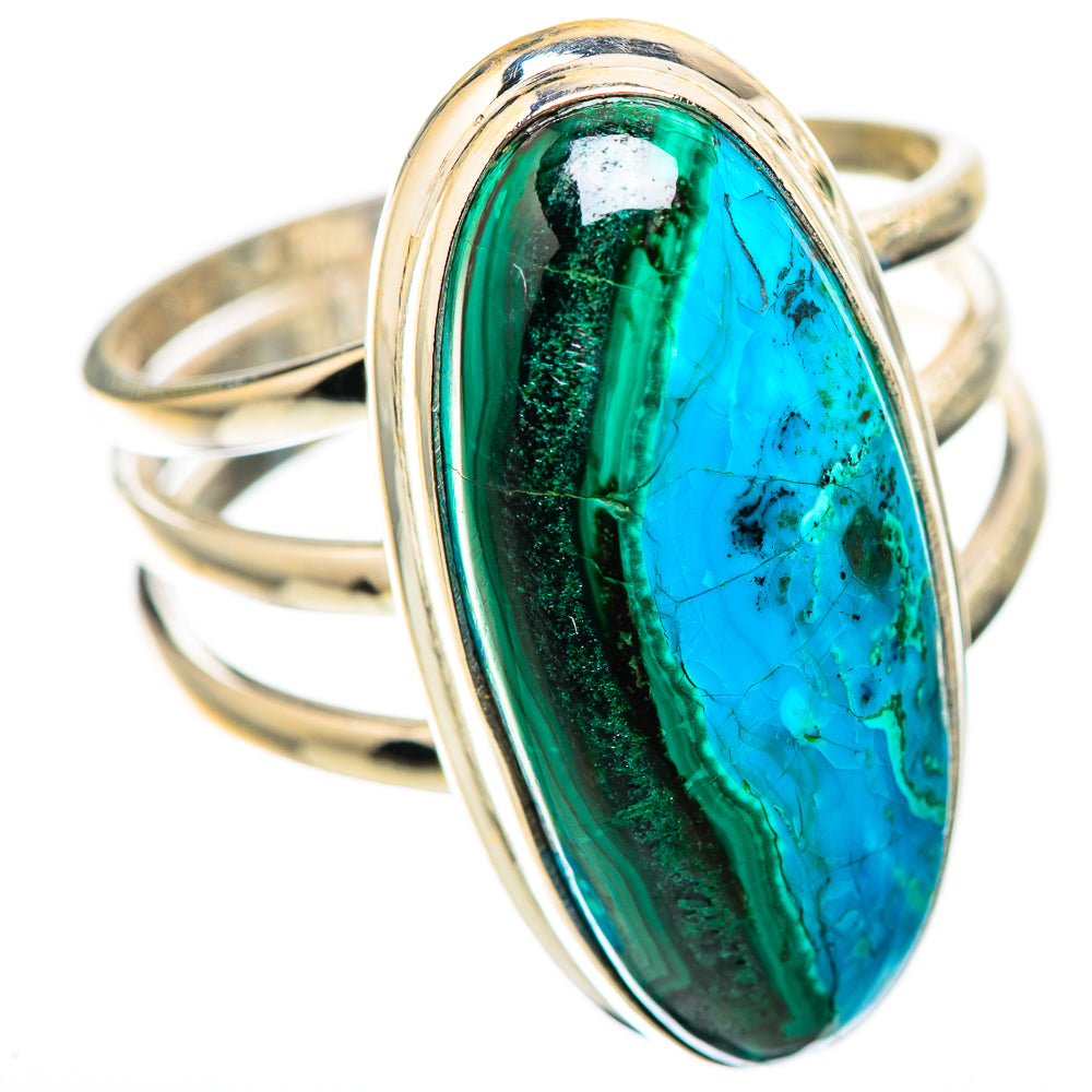 Malachite In Chrysocolla Ring Size 9.75 (925 Sterling Silver) RING135883