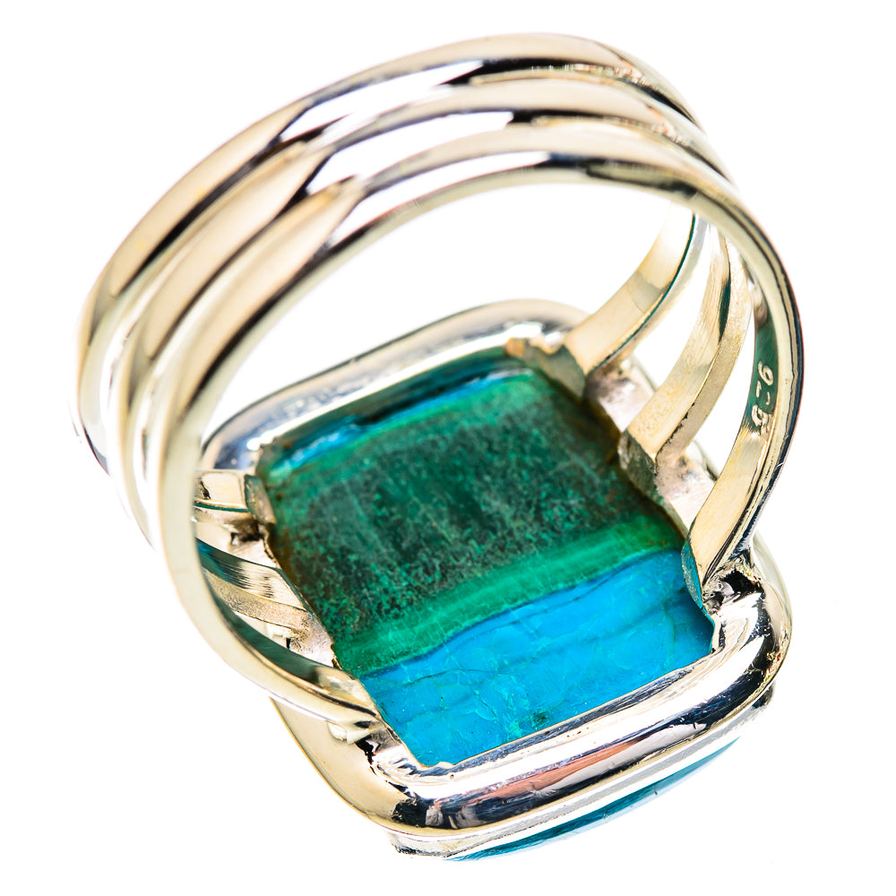 Malachite In Chrysocolla Ring Size 8.25 (925 Sterling Silver) RING135808