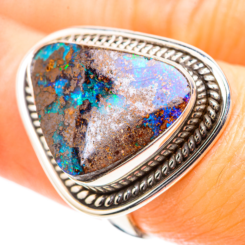Boulder Opal Ring Size 7 (925 Sterling Silver) RING136639