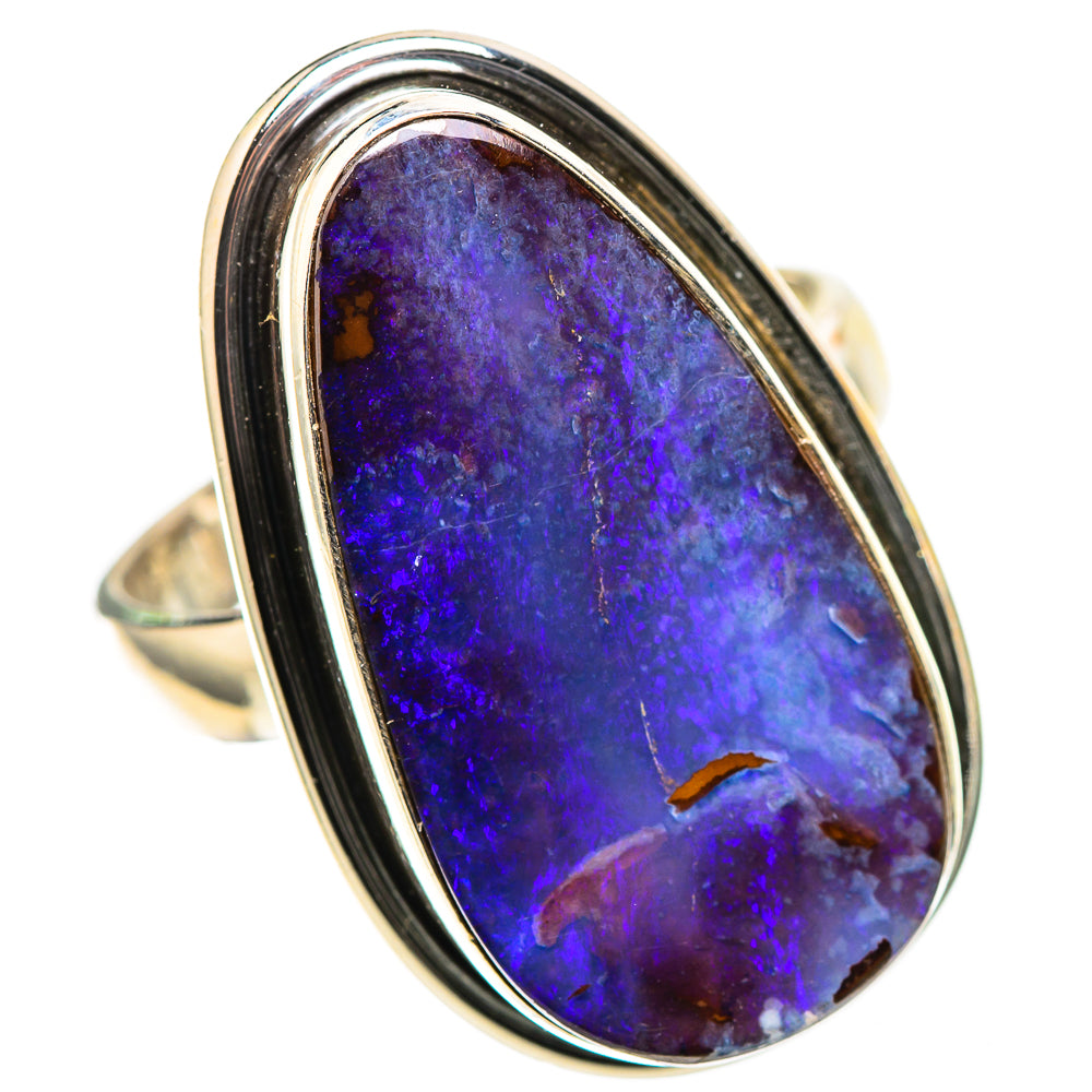 Boulder Opal 925 Sterling Silver Ring Size 8.25 (925 Sterling Silver) RING137615