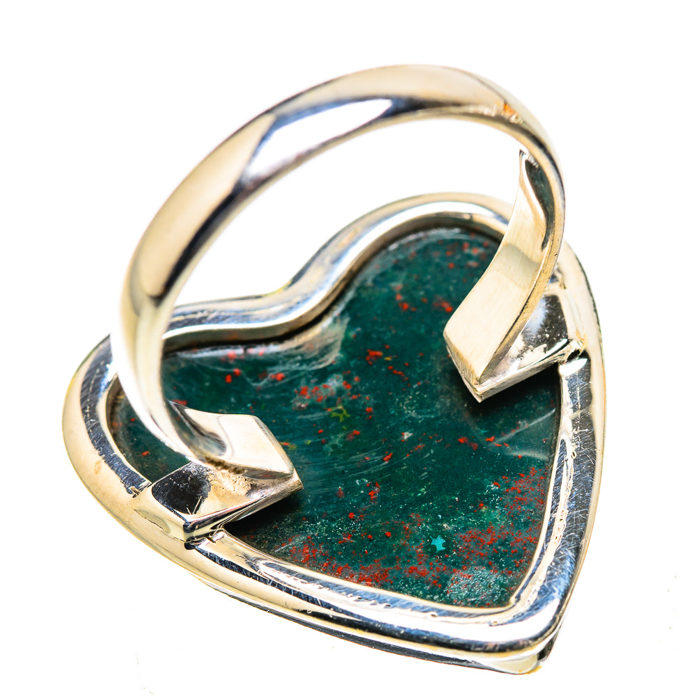 Large Bloodstone Ring Size 10 (925 Sterling Silver) RING135558