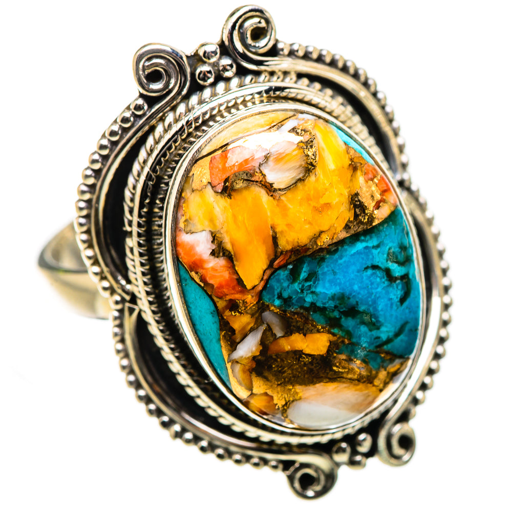 Spiny Oyster Turquoise Ring Size 10 (925 Sterling Silver) RING135466