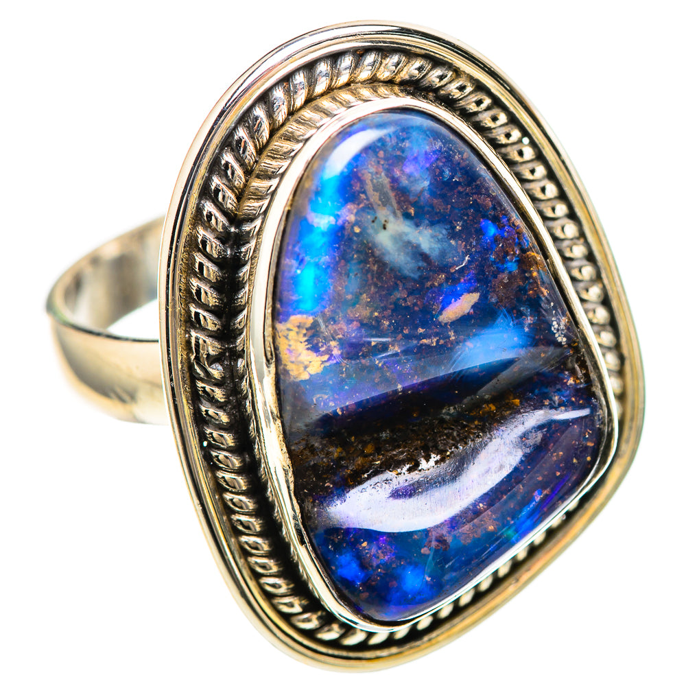 Boulder Opal Ring Size 8.75 (925 Sterling Silver) RING136381