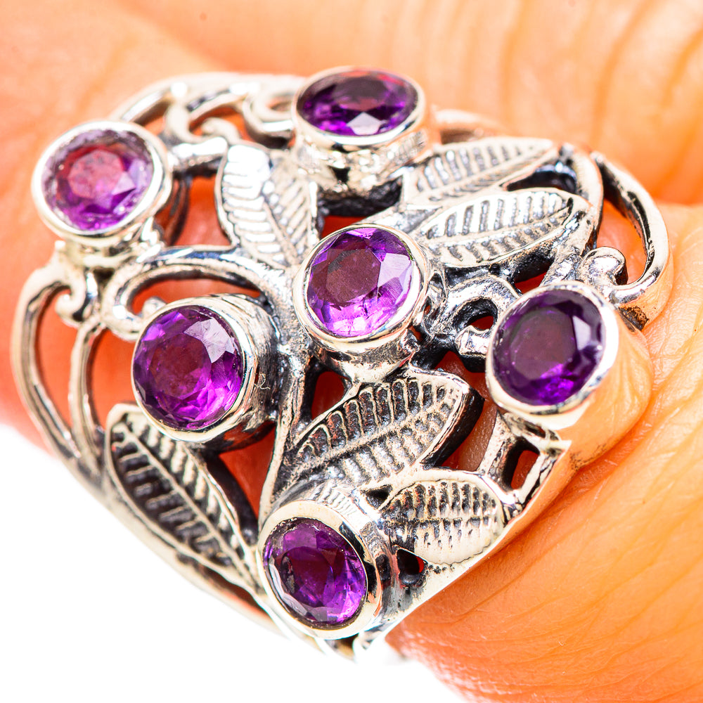 Faceted Amethyst Ring Size 6.5 (925 Sterling Silver) RING136449