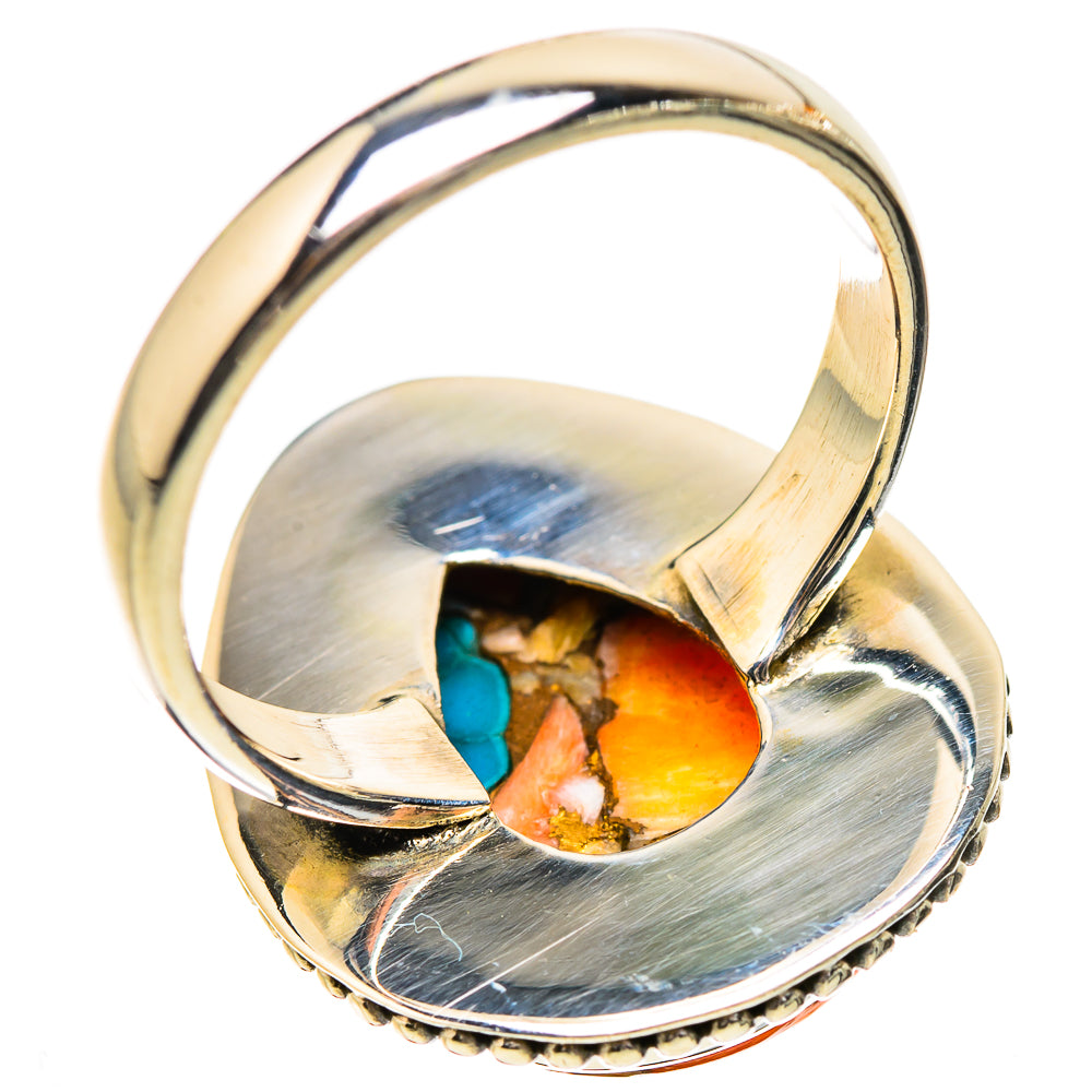 Spiny Oyster Turquoise Ring Size 8 (925 Sterling Silver) RING135255