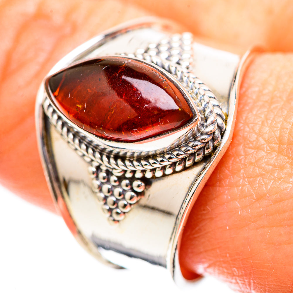 Baltic Amber Ring Size 10 (925 Sterling Silver) RING136212
